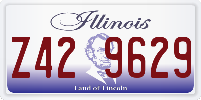 IL license plate Z429629
