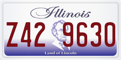 IL license plate Z429630