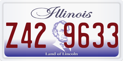 IL license plate Z429633