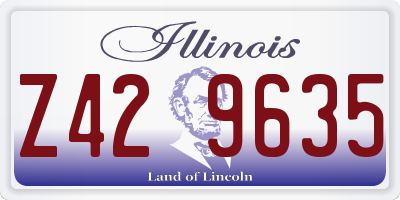 IL license plate Z429635