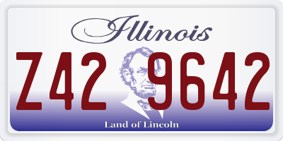 IL license plate Z429642