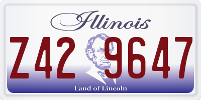 IL license plate Z429647