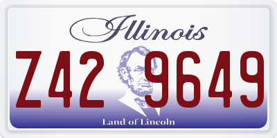 IL license plate Z429649