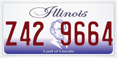 IL license plate Z429664