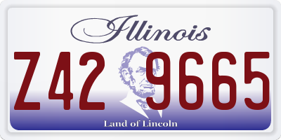 IL license plate Z429665