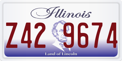 IL license plate Z429674