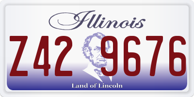 IL license plate Z429676