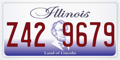 IL license plate Z429679