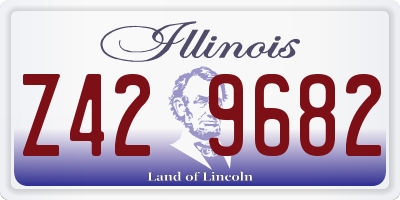 IL license plate Z429682