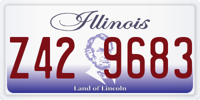 IL license plate Z429683