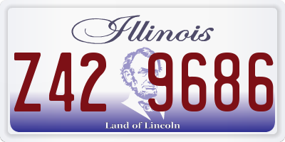 IL license plate Z429686