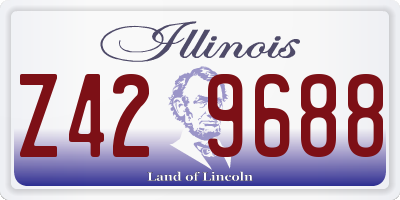 IL license plate Z429688