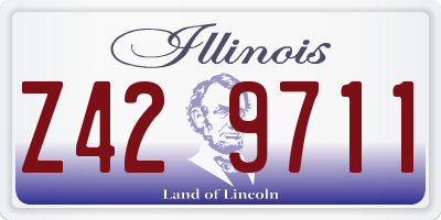IL license plate Z429711