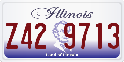 IL license plate Z429713