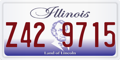 IL license plate Z429715