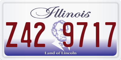 IL license plate Z429717