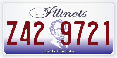 IL license plate Z429721