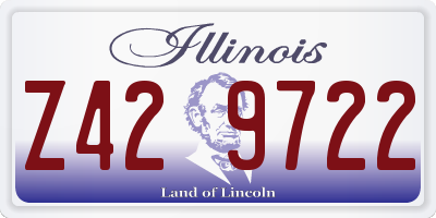 IL license plate Z429722