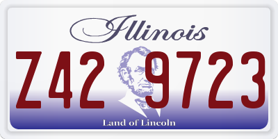 IL license plate Z429723