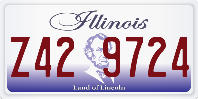 IL license plate Z429724
