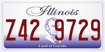 IL license plate Z429729