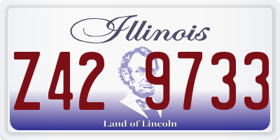 IL license plate Z429733