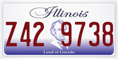 IL license plate Z429738