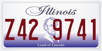 IL license plate Z429741