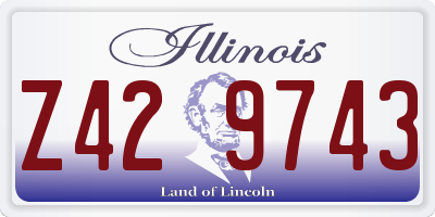 IL license plate Z429743
