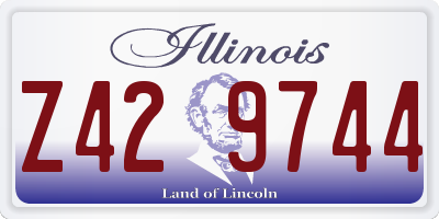 IL license plate Z429744