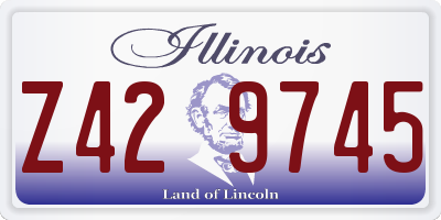 IL license plate Z429745