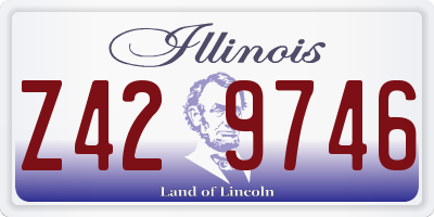 IL license plate Z429746