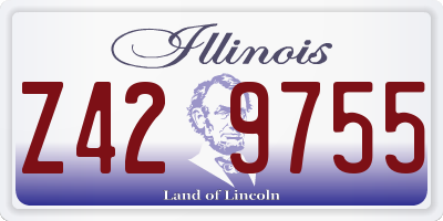 IL license plate Z429755