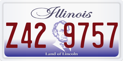 IL license plate Z429757