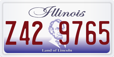 IL license plate Z429765