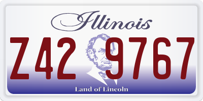 IL license plate Z429767