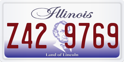 IL license plate Z429769