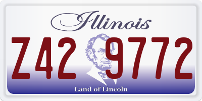 IL license plate Z429772