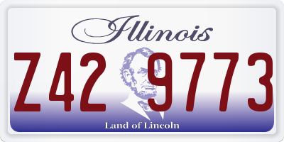 IL license plate Z429773