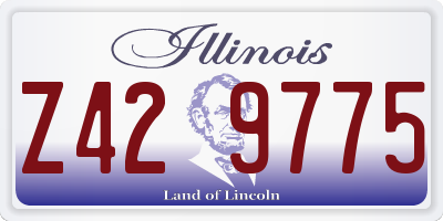IL license plate Z429775