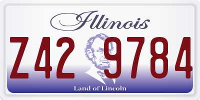 IL license plate Z429784