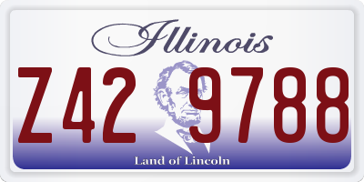 IL license plate Z429788
