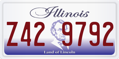 IL license plate Z429792