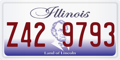 IL license plate Z429793