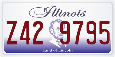 IL license plate Z429795
