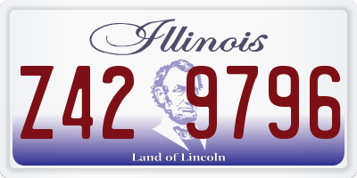 IL license plate Z429796
