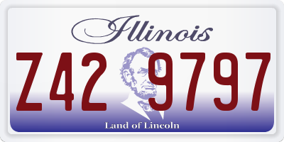 IL license plate Z429797