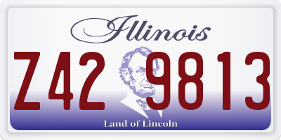 IL license plate Z429813