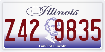 IL license plate Z429835