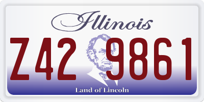 IL license plate Z429861